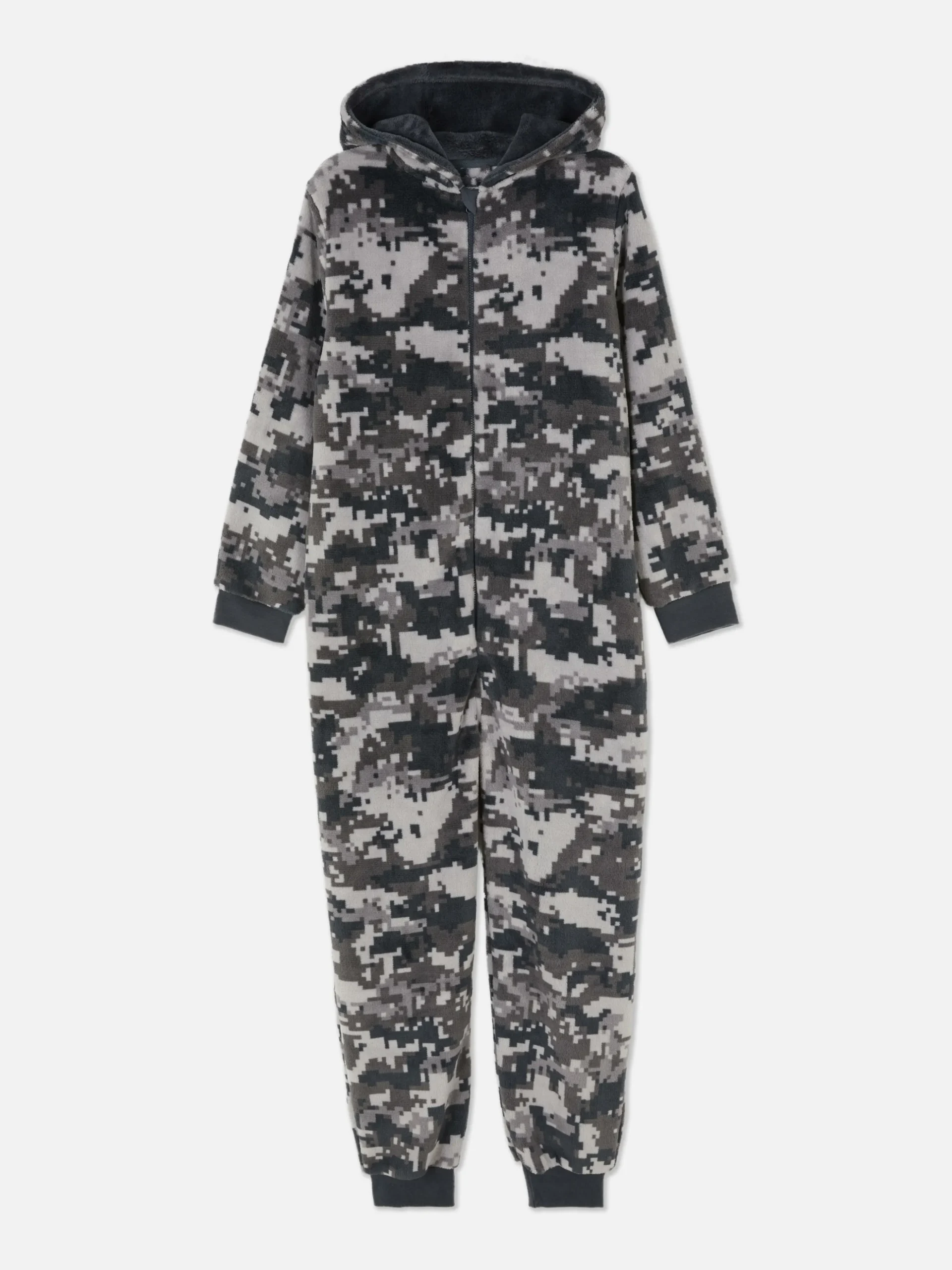 Onesie Met Rits En Camouflageprint