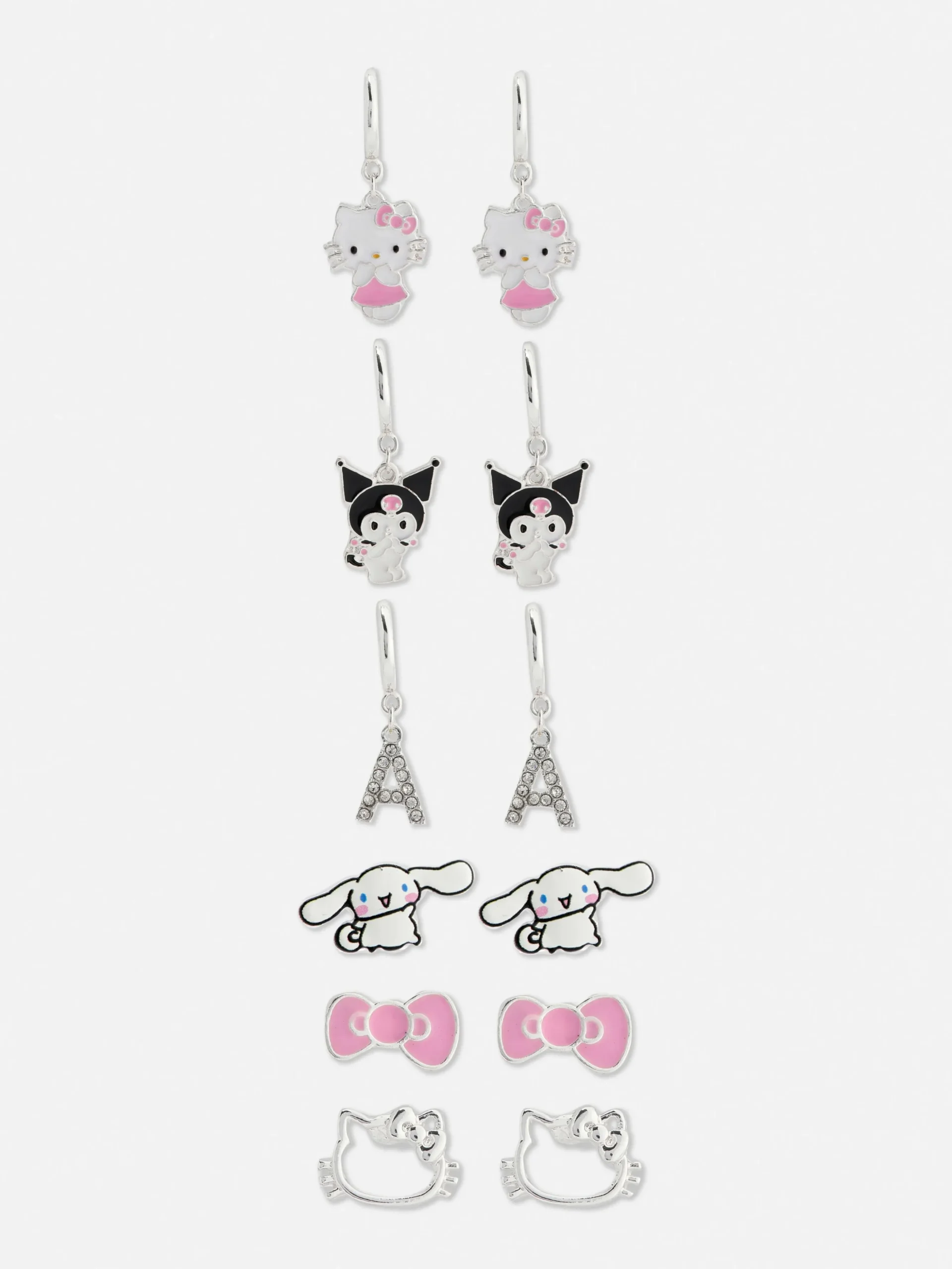 Oorbellen Hello Kitty, 6 Stuks