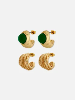 Oorringen Met Textuur Rita Ora, Set Van 2