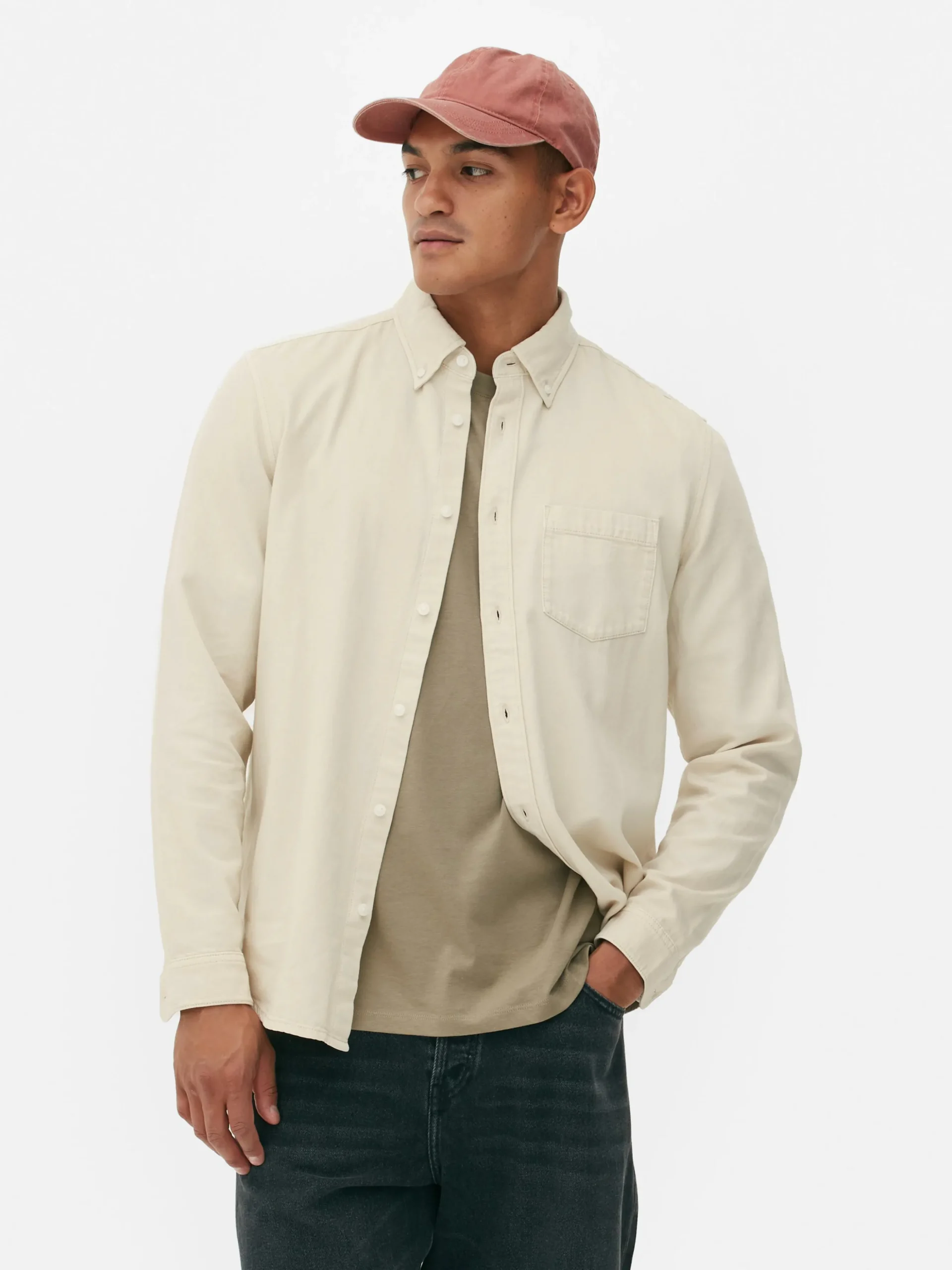 Overhemd Met Lange Mouwen Van Twill-katoen