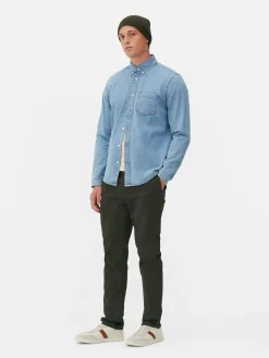 Overhemd Met Lange Mouwen Van Twill-katoen