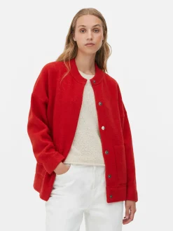 Oversized Gebreid Bomberjack