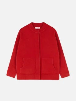 Oversized Gebreid Bomberjack
