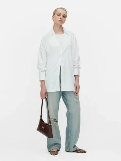 Oversized Overhemd Van Popeline