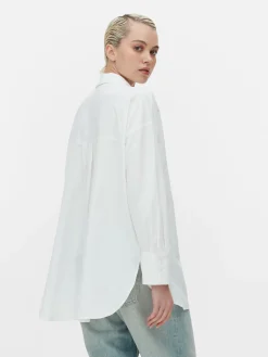 Oversized Overhemd Van Popeline