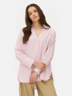 Oversized Overhemd Van Popeline
