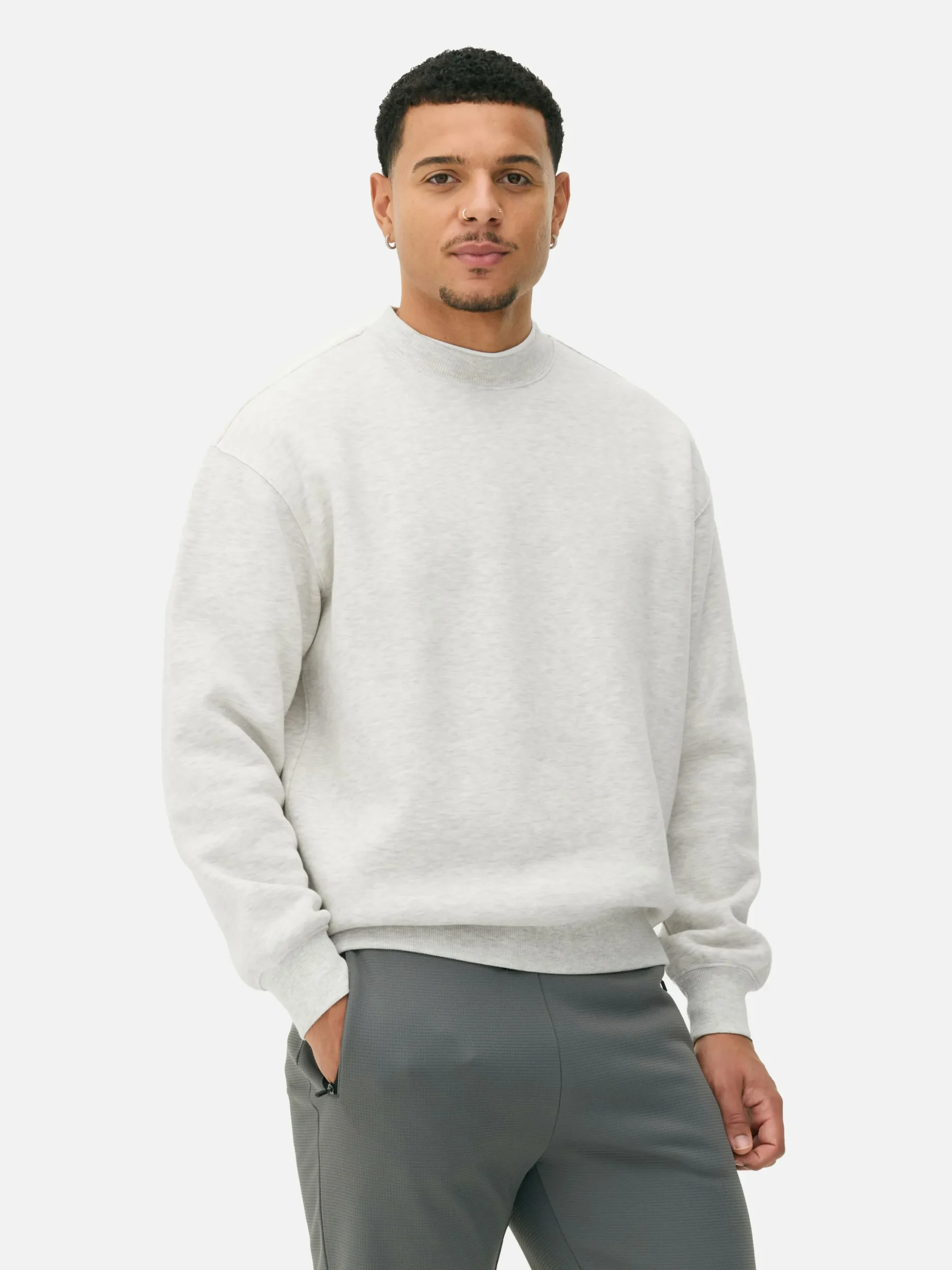 Oversized Sweatshirt Met Ronde Hals
