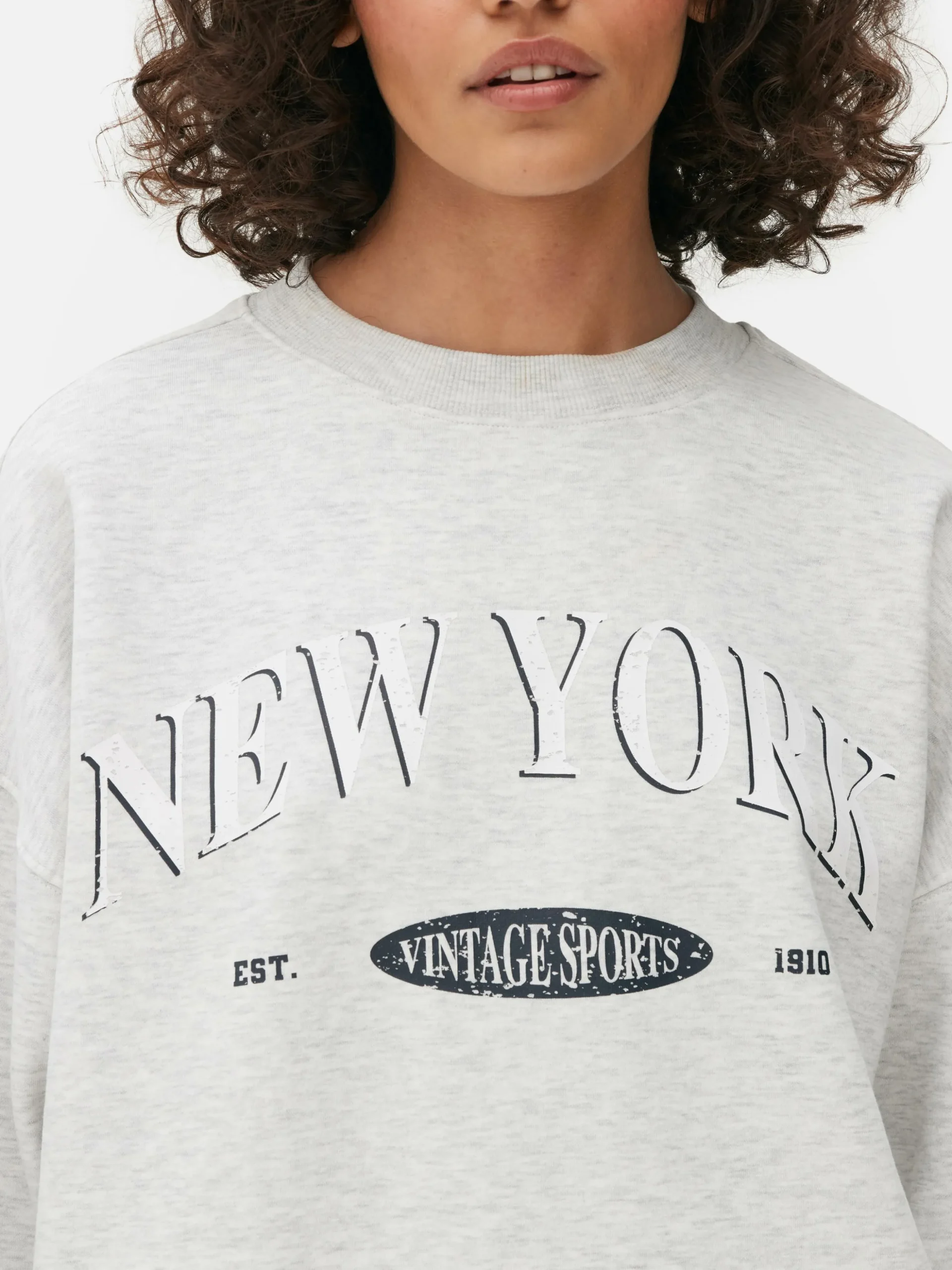 Oversized Sweatshirt Met Print
