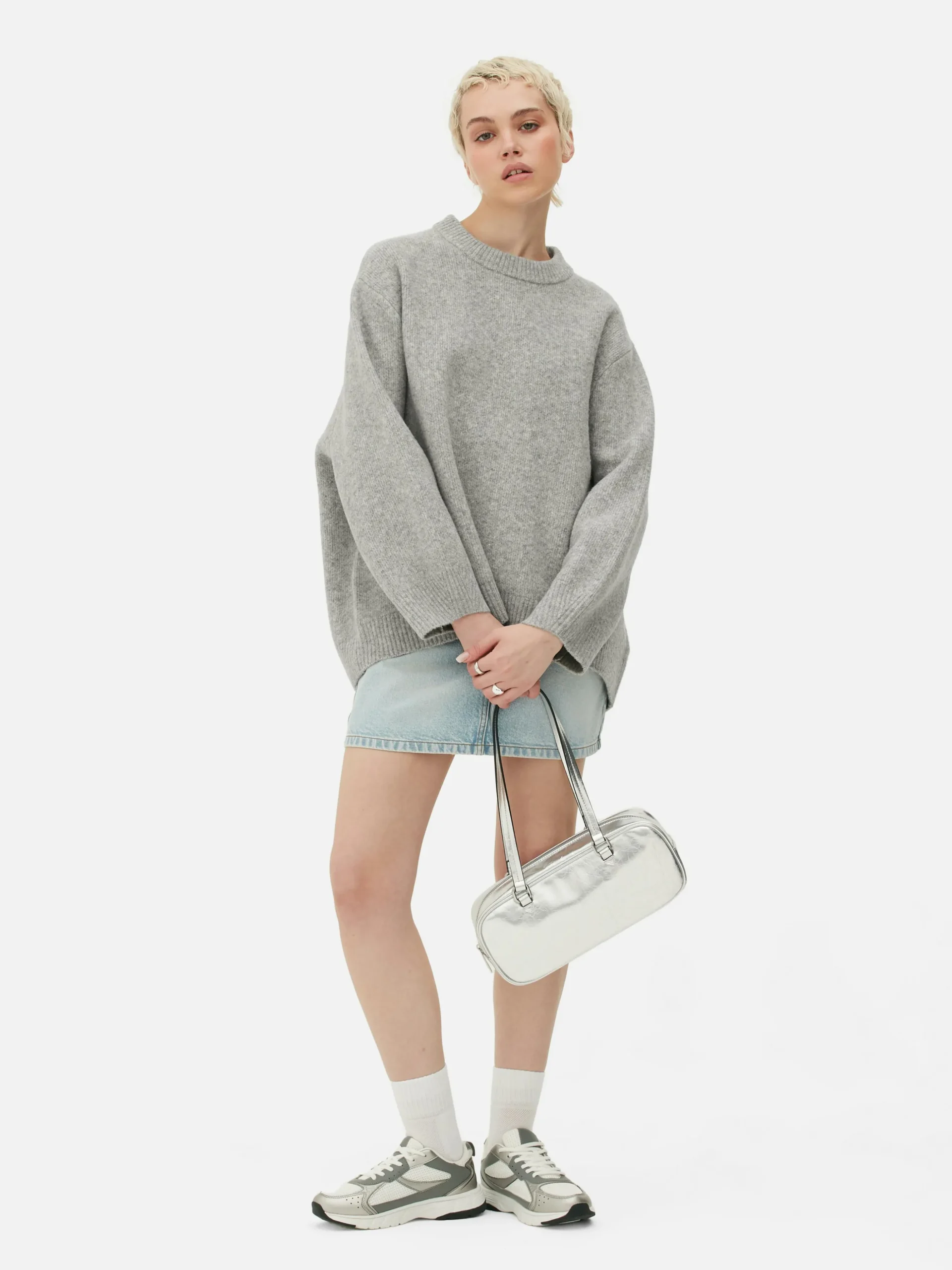 Oversized Trui Met Ronde Hals