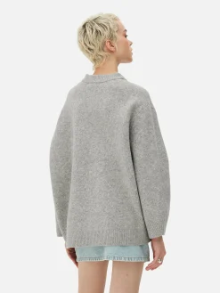 Oversized Trui Met Ronde Hals