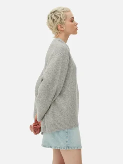 Oversized Trui Met Ronde Hals