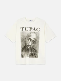 Oversized T-shirt Met Print Tupac