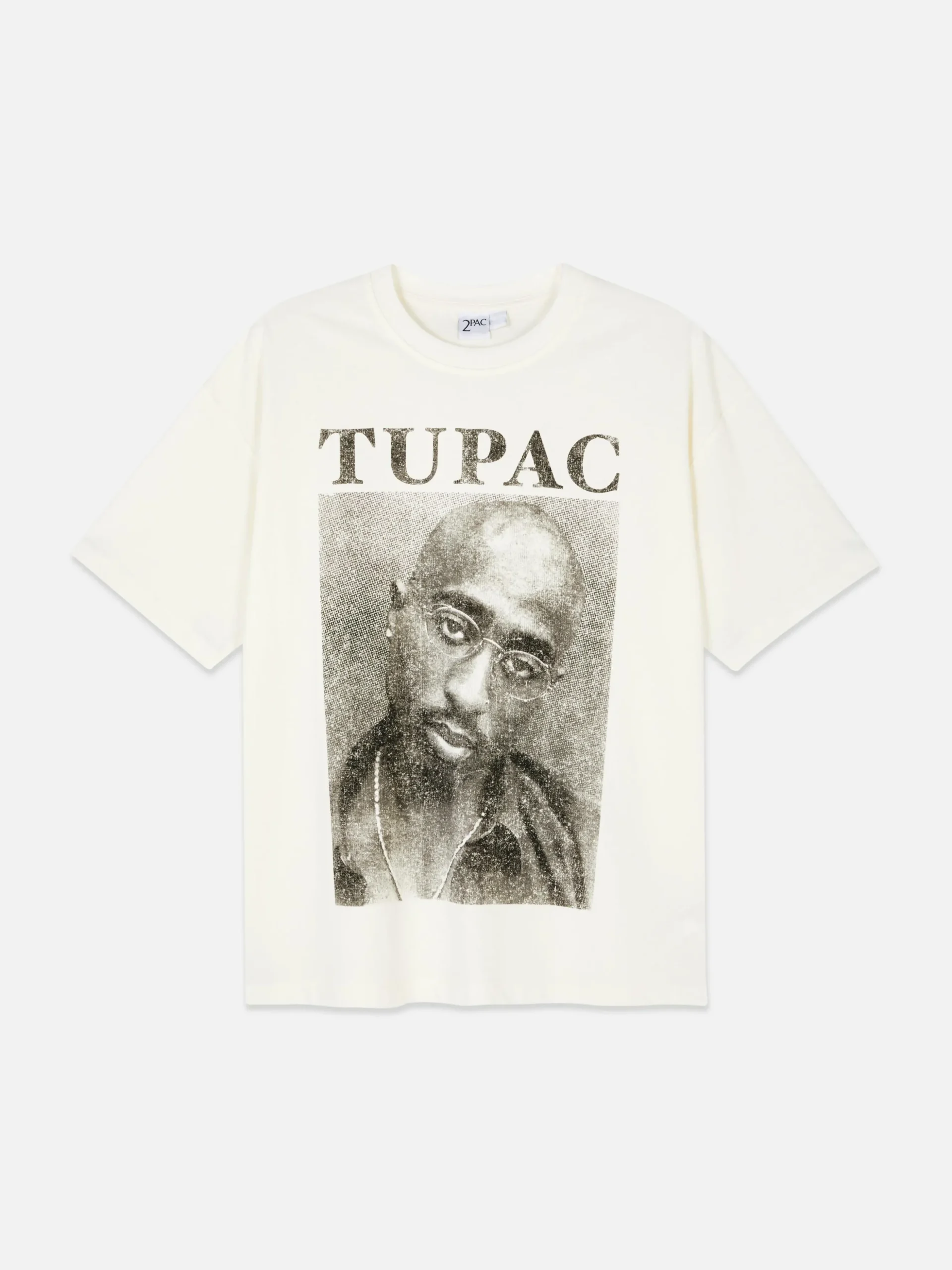 Oversized T-shirt Met Print Tupac