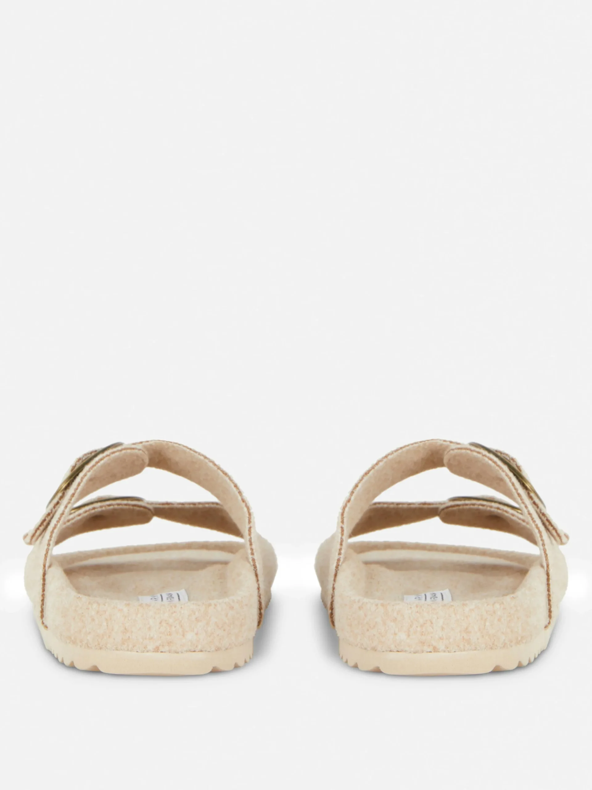 Pantoffels Met Voetbed En Twee Vilten Bandjes