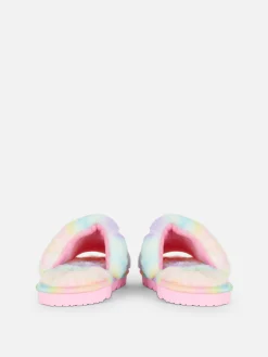 Pantoffels Van Imitatiebont Met Kleurverloop