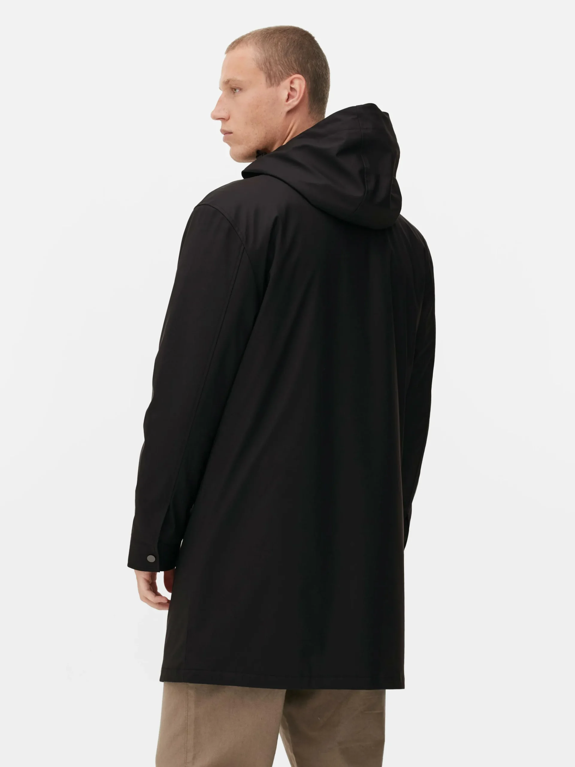 Parka Met Capuchon En Rubberen Coating