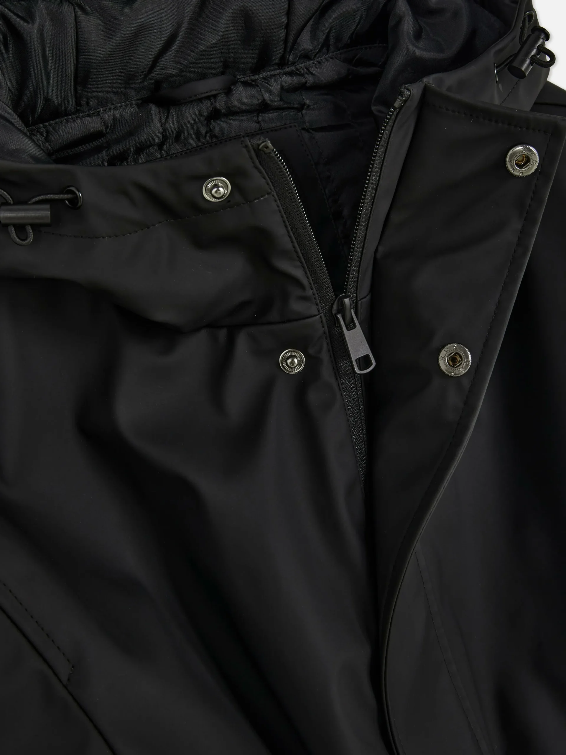 Parka Met Capuchon En Rubberen Coating