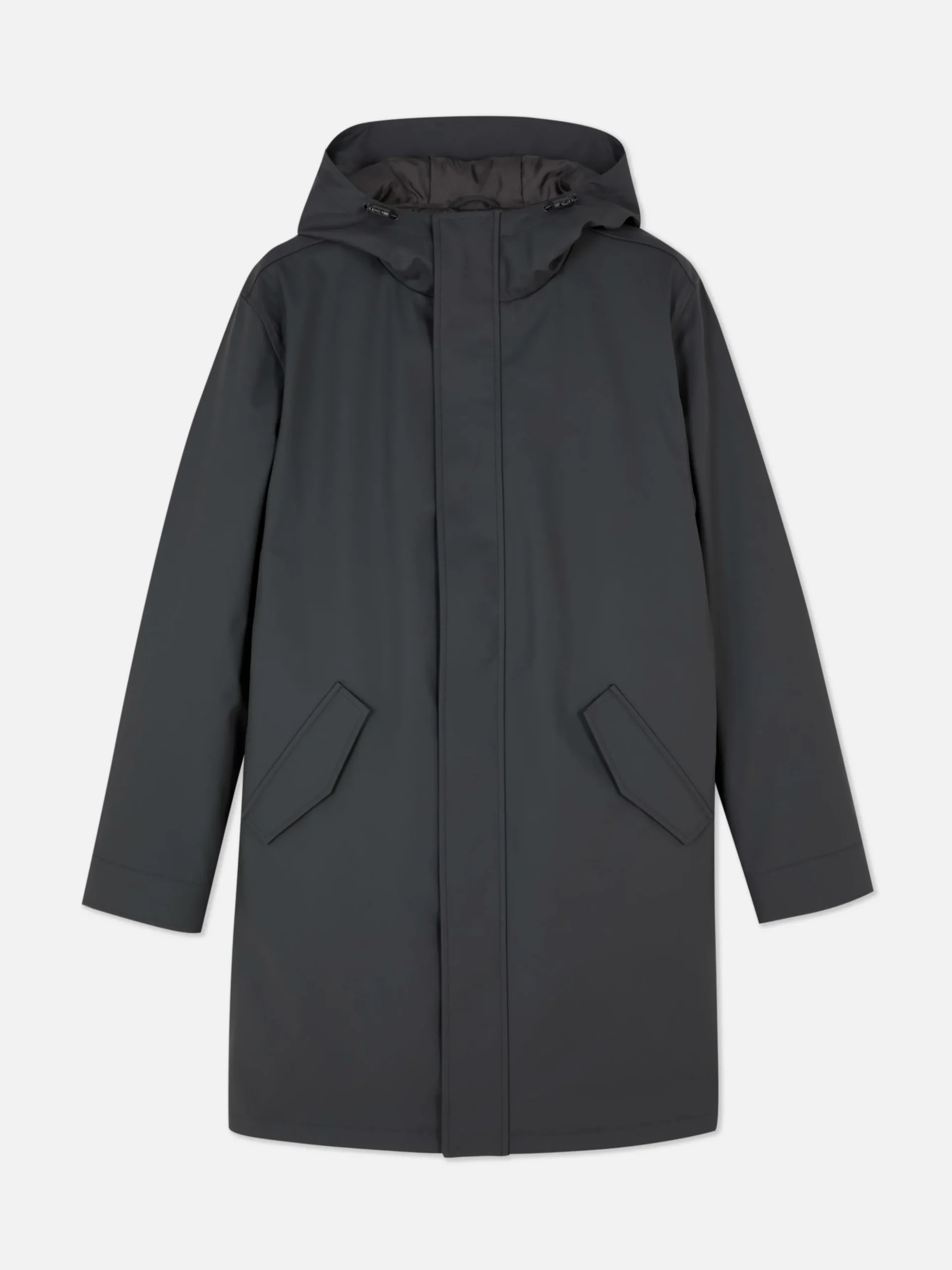 Parka Met Capuchon En Rubberen Coating