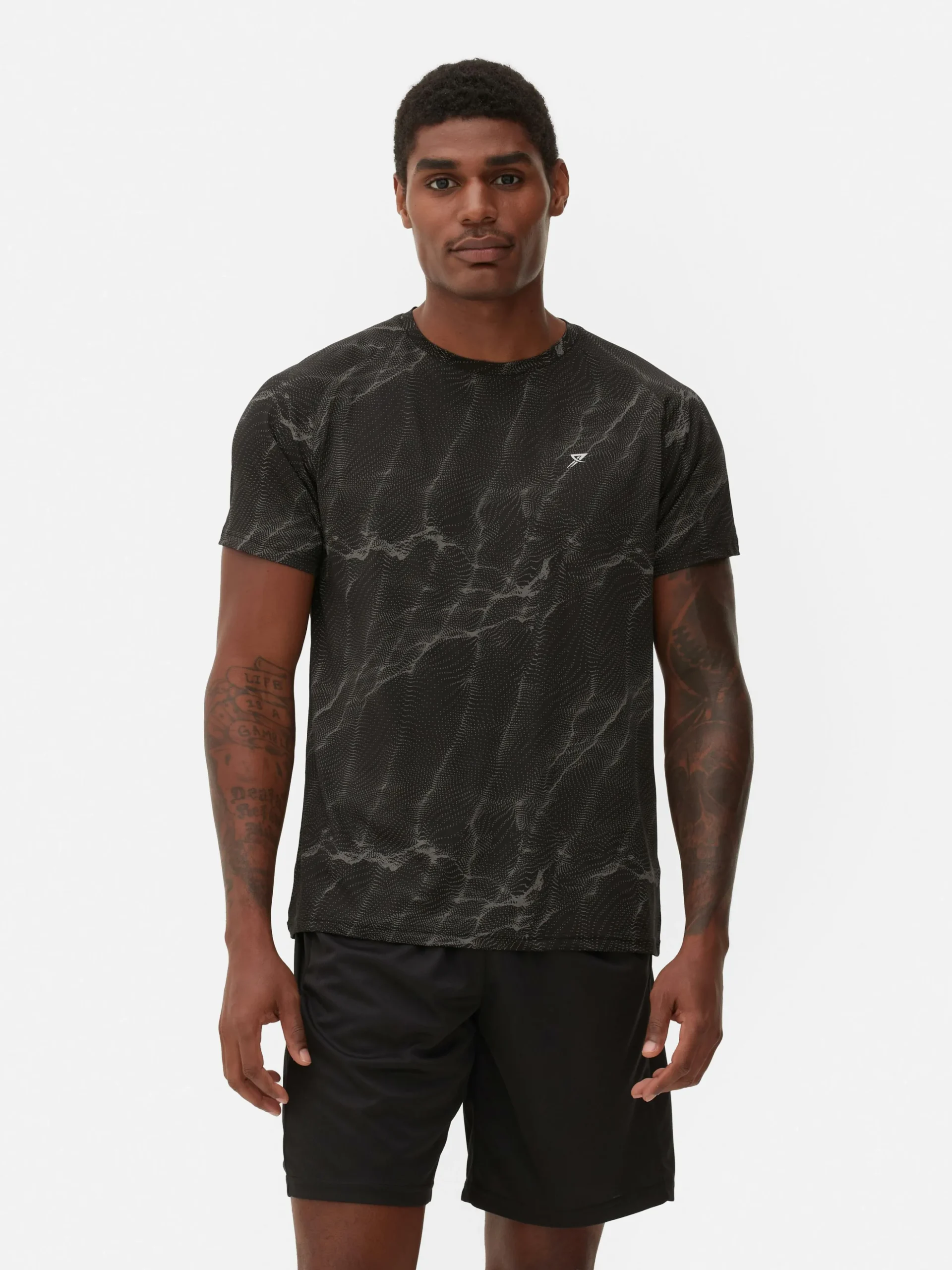 Performance-T-shirt Met Patroon