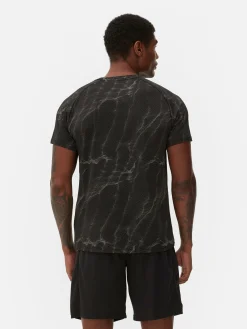 Performance-T-shirt Met Patroon