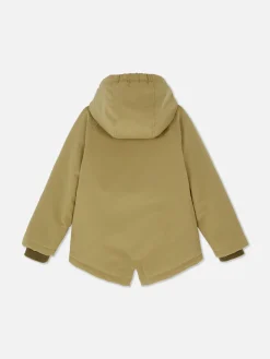 Pluizige Gevoerde Jas Met Knoopsluiting
