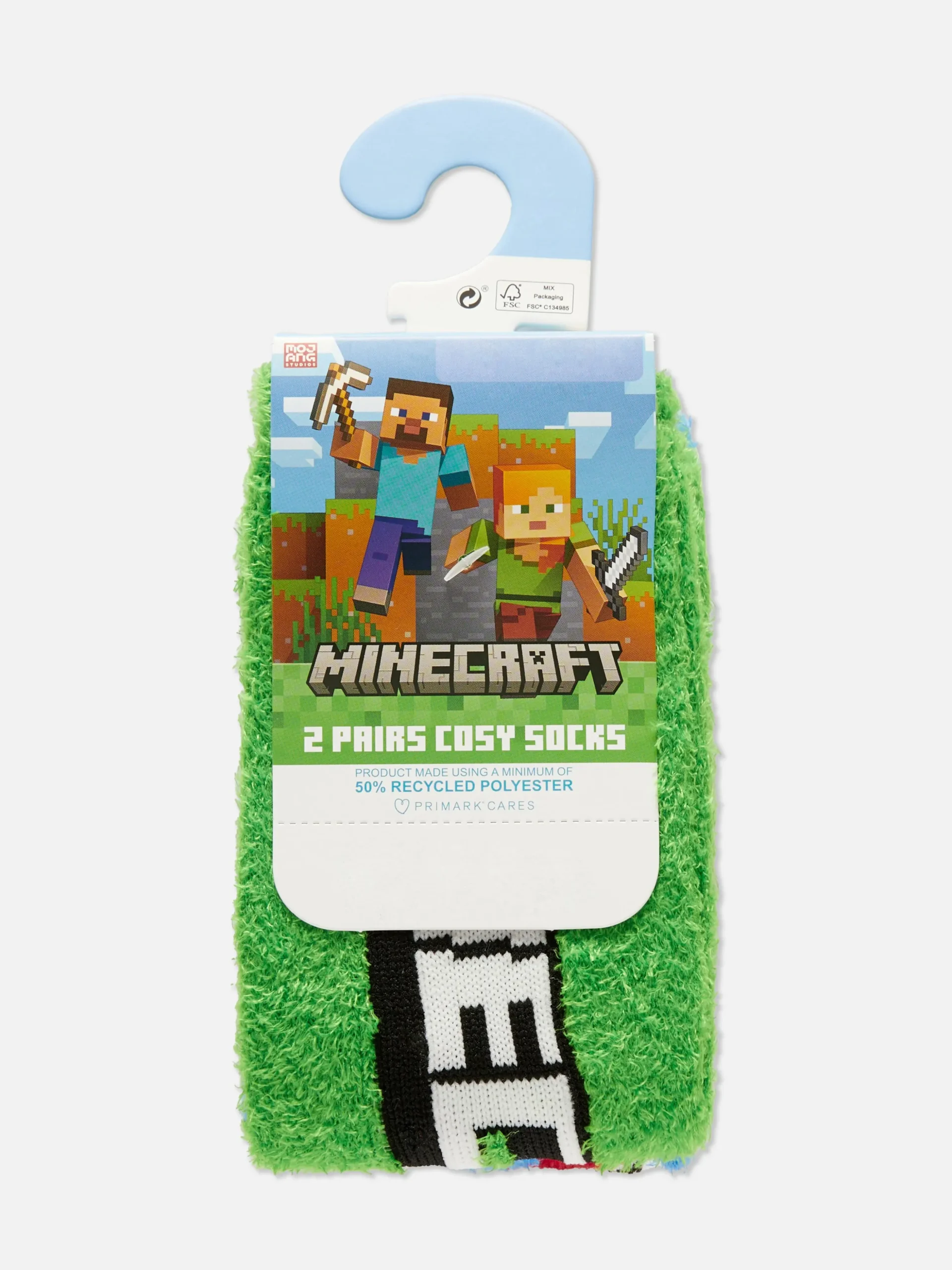 Pluizige Sokken Minecraft, 2 Paar