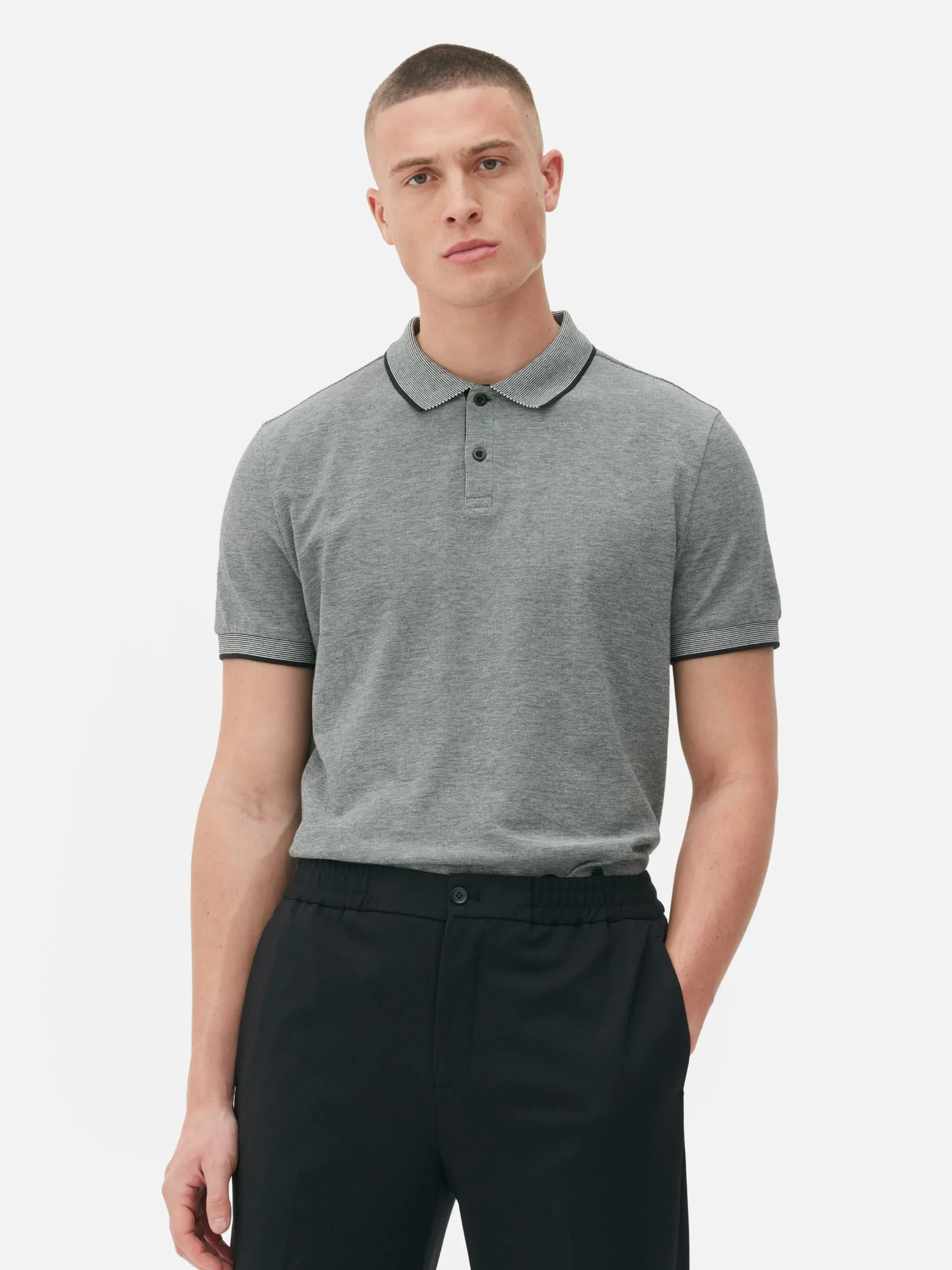 Poloshirt Met Birdseyemotief