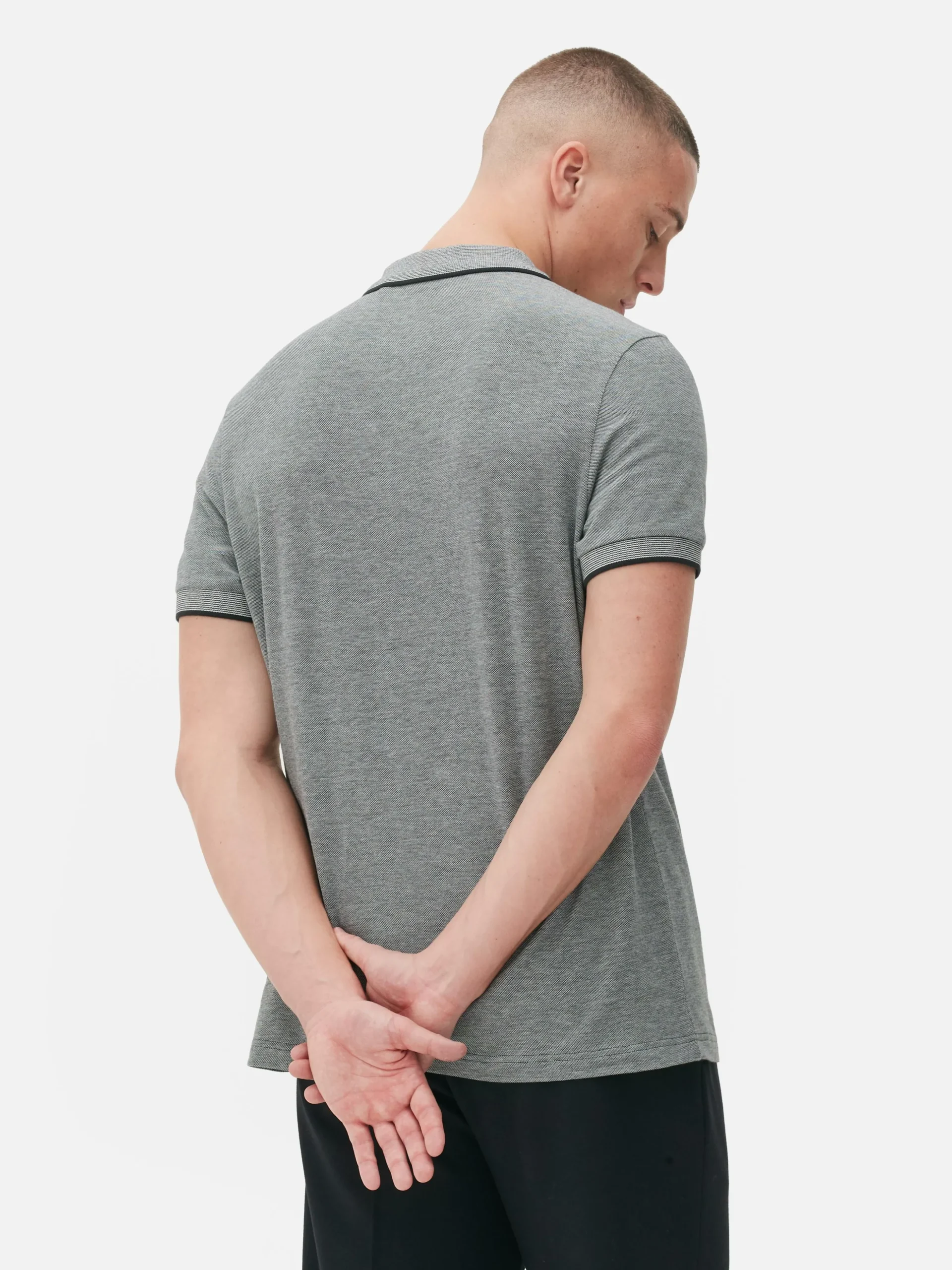 Poloshirt Met Birdseyemotief