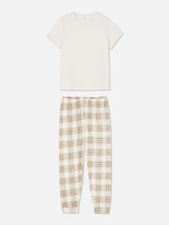 Pyjama Korte Mouwen En Schotse Ruit