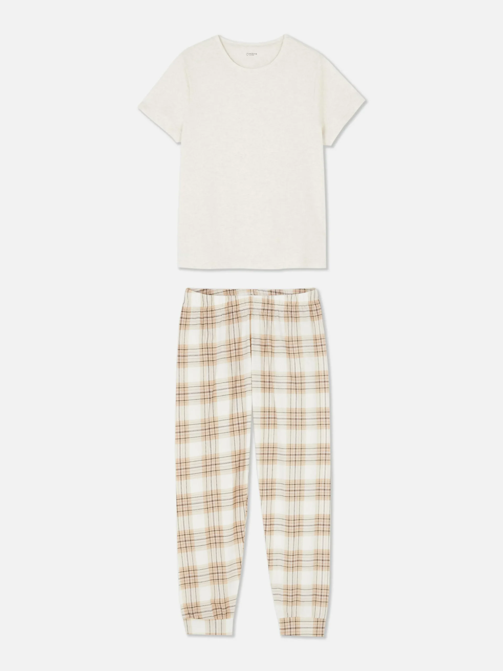 Pyjama Korte Mouwen En Schotse Ruit