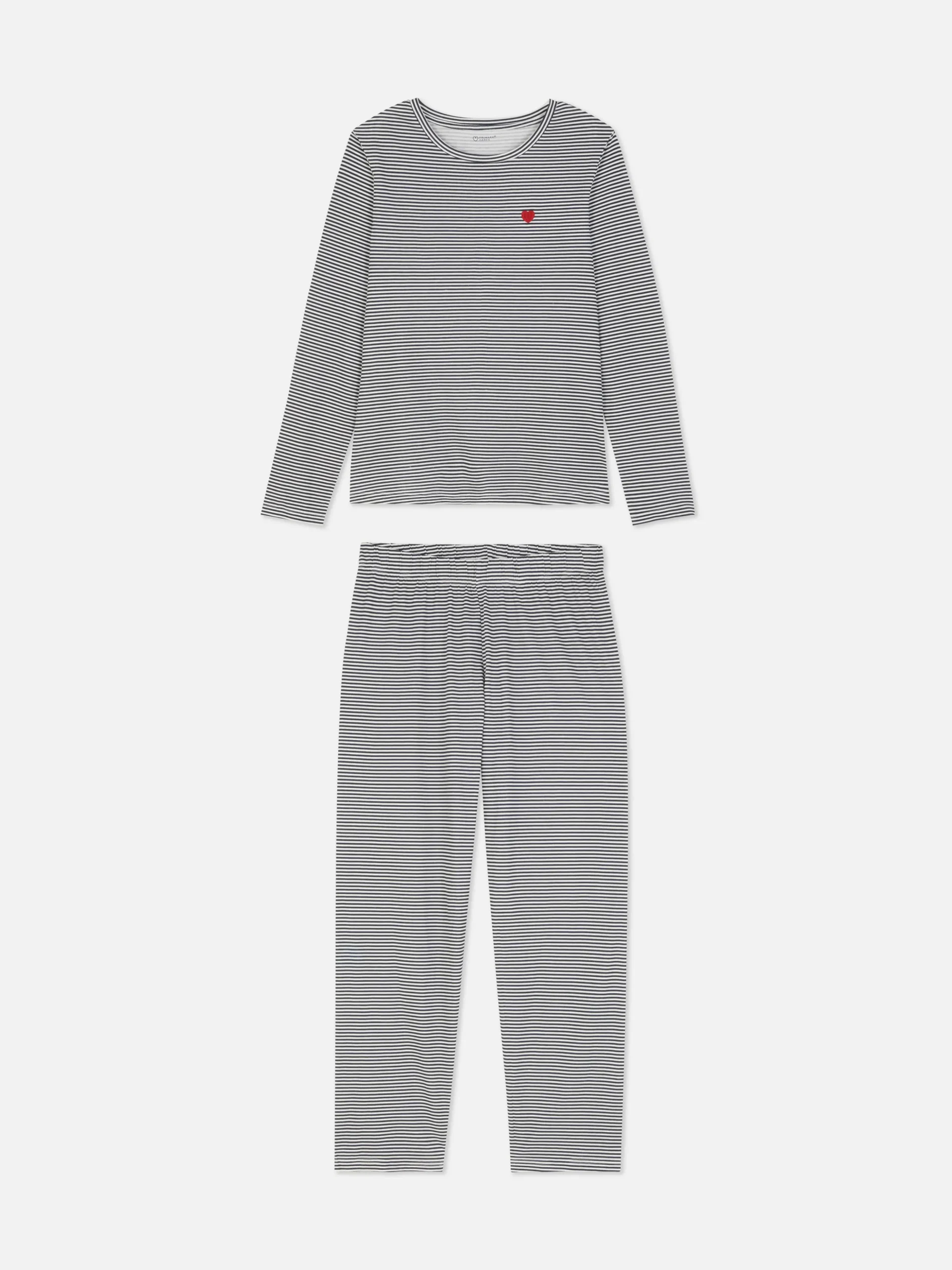 Pyjama Met Lange Mouwen En Patroon