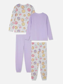 Pyjama's Met Bubbeltheepatroon, Set Van 2
