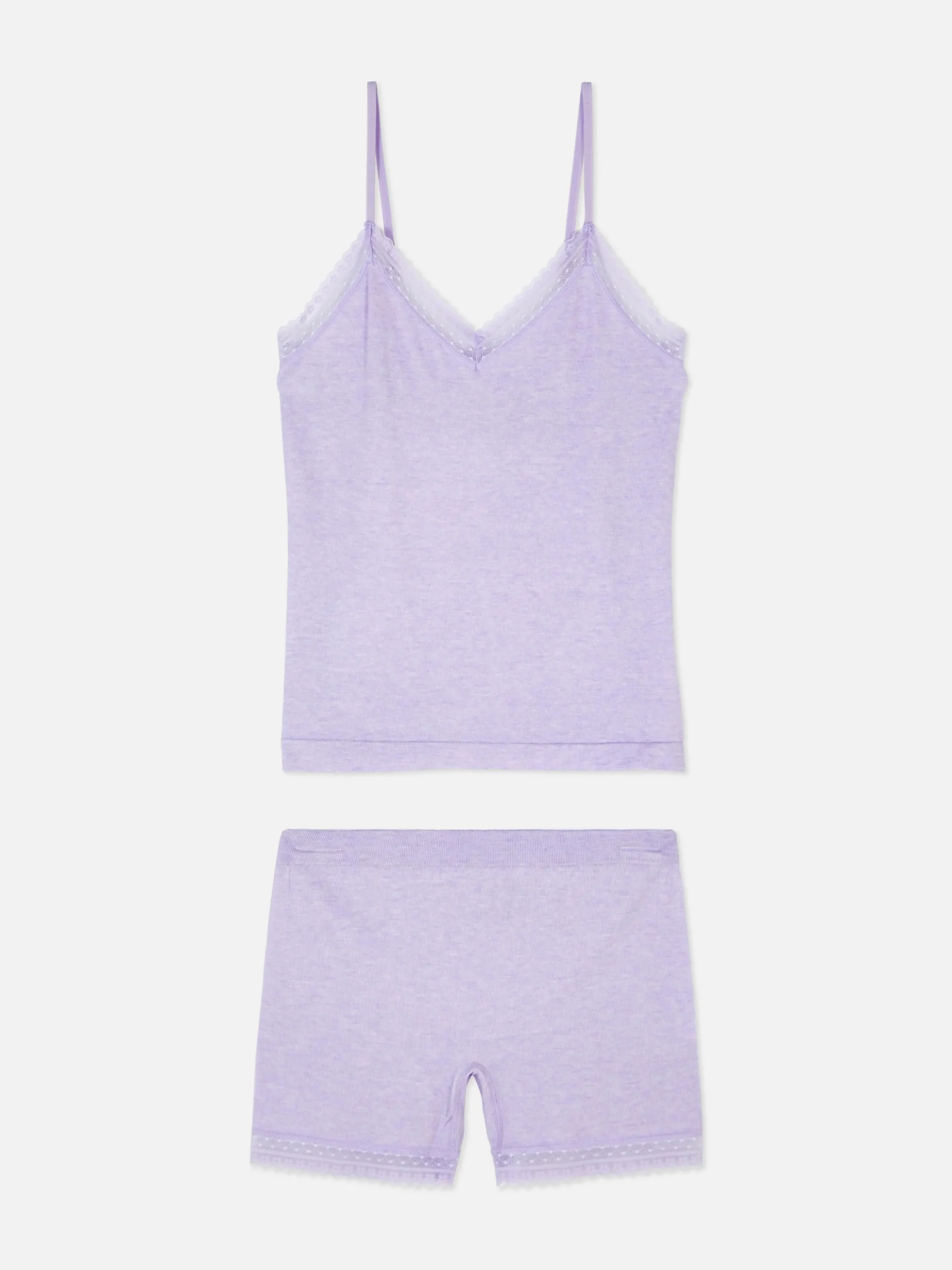 Pyjamaset Met Stretch, Met Hemdje En Korte Broek
