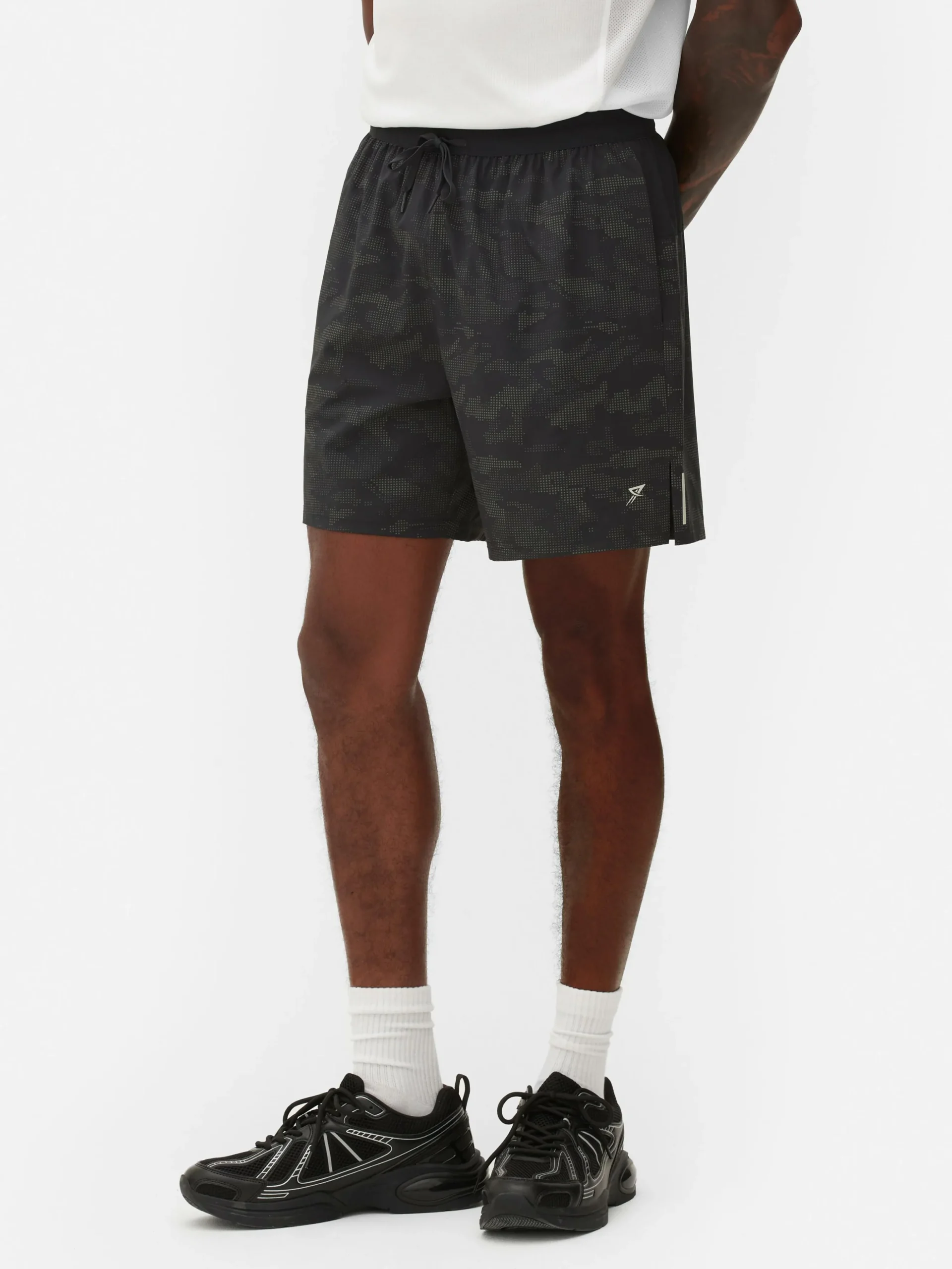 Reflecterende Sportshort Met Patroon