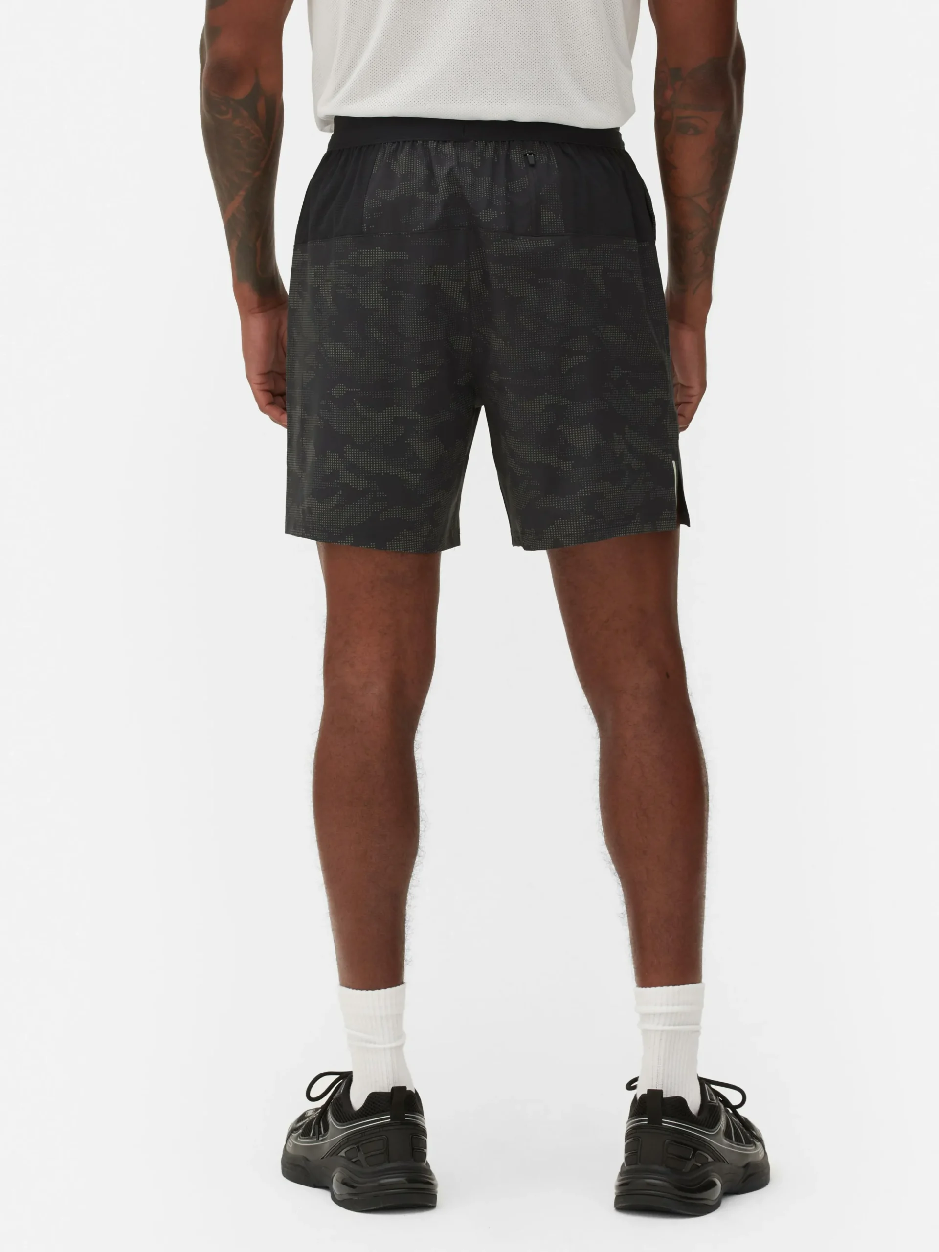 Reflecterende Sportshort Met Patroon