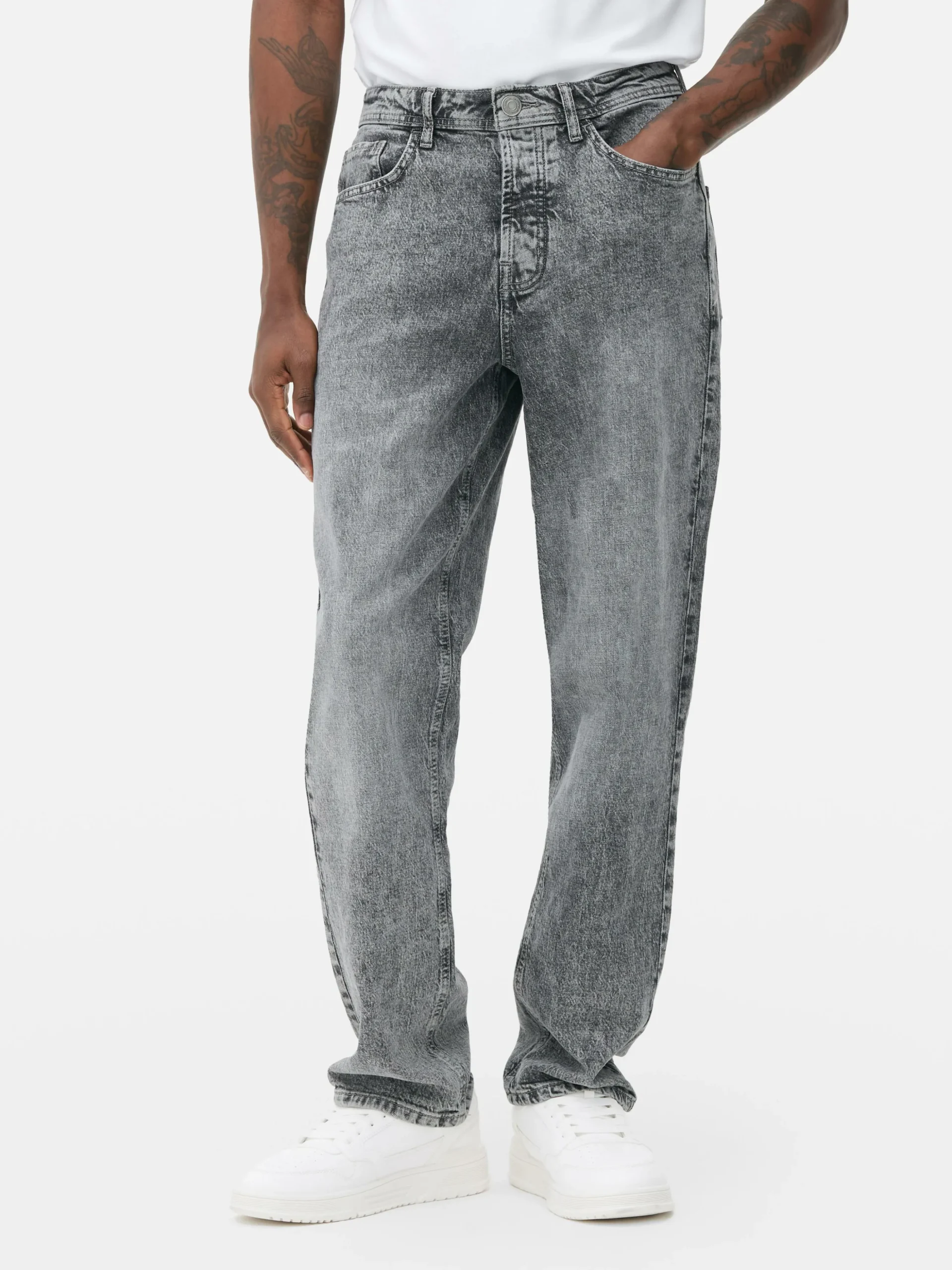 Relaxed Jeans Met Rechte Pijpen