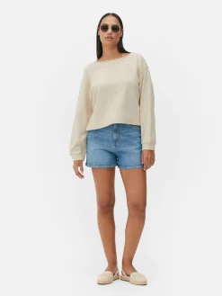 Relaxed Kort Sweatshirt