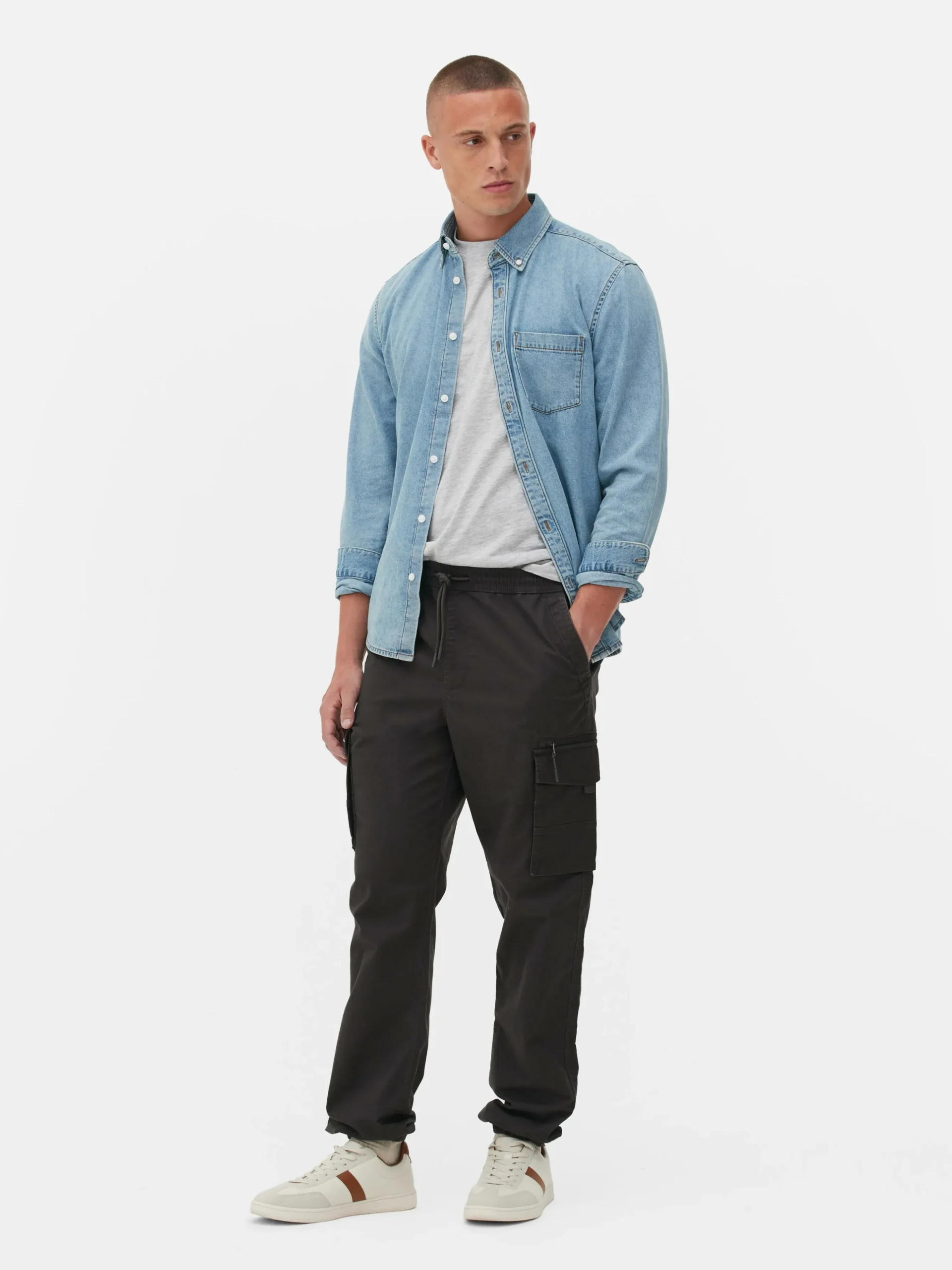 Relaxte Cargobroek Met Enkelboorden