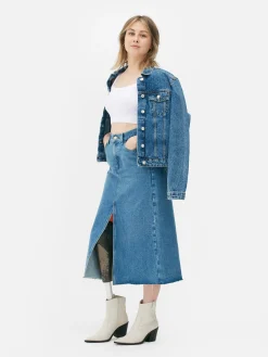 Ribstoffen Korte Top Met Textuur