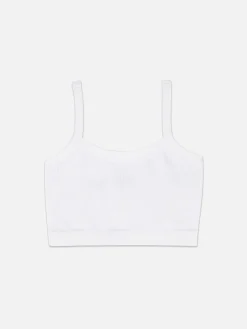 Ribstoffen Korte Top Met Textuur