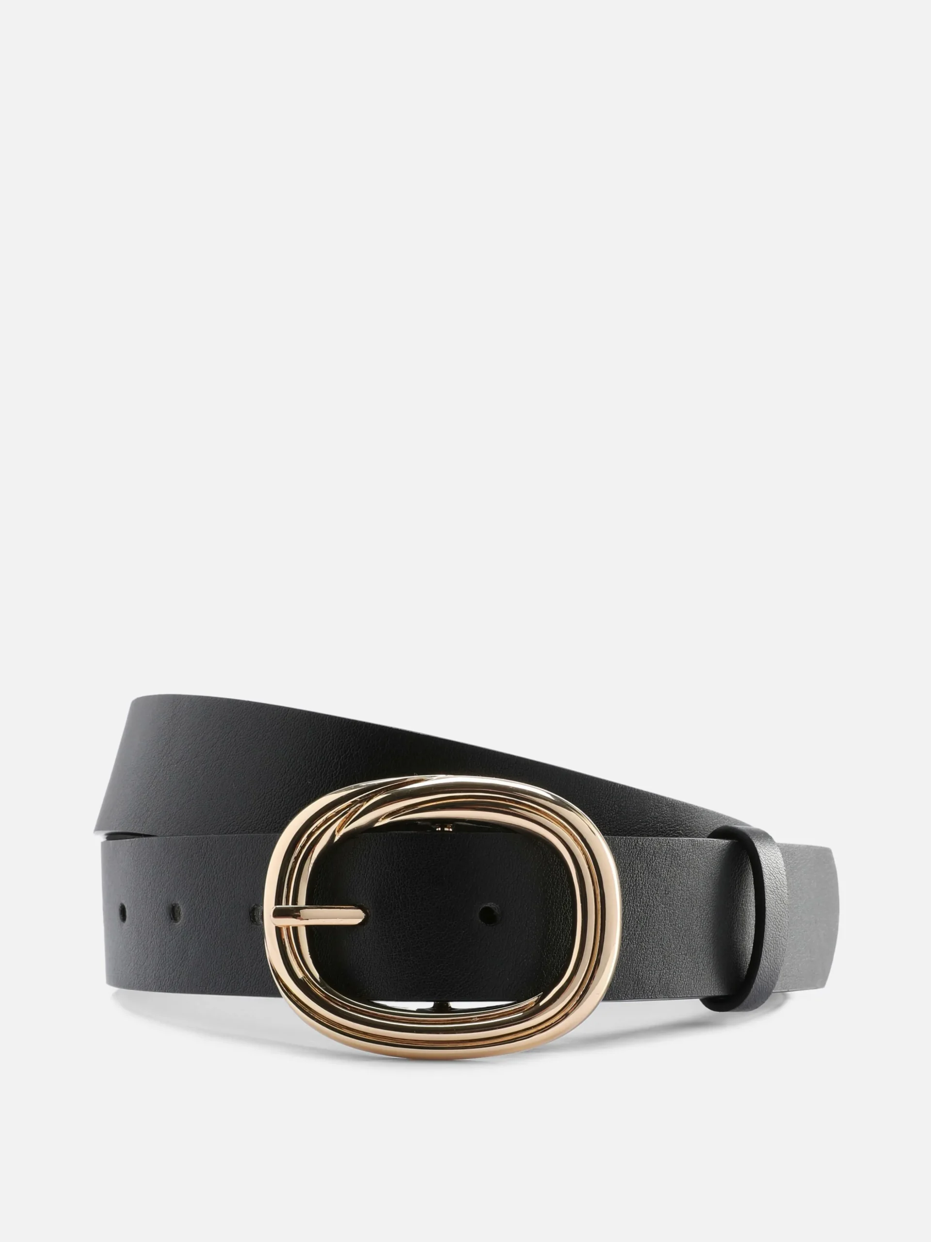 Riem Met Ronde Gesp En Textuur