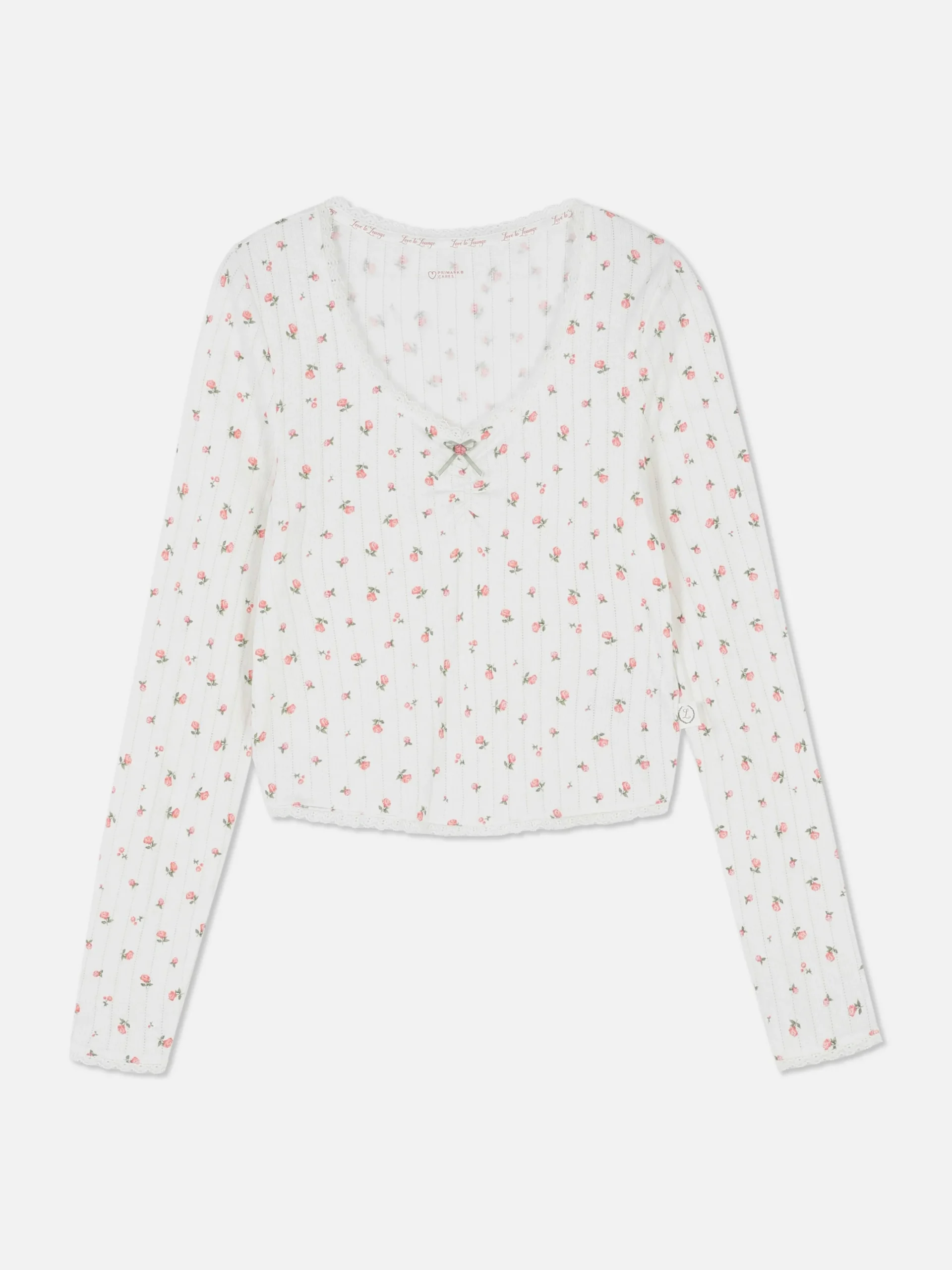 Roosajour Pyjamatop Met Lange Mouwen
