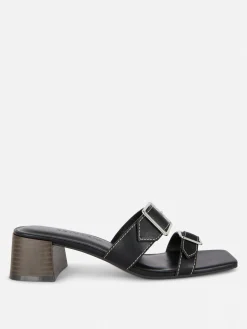 Sandalen Met Gespen En Blokhak