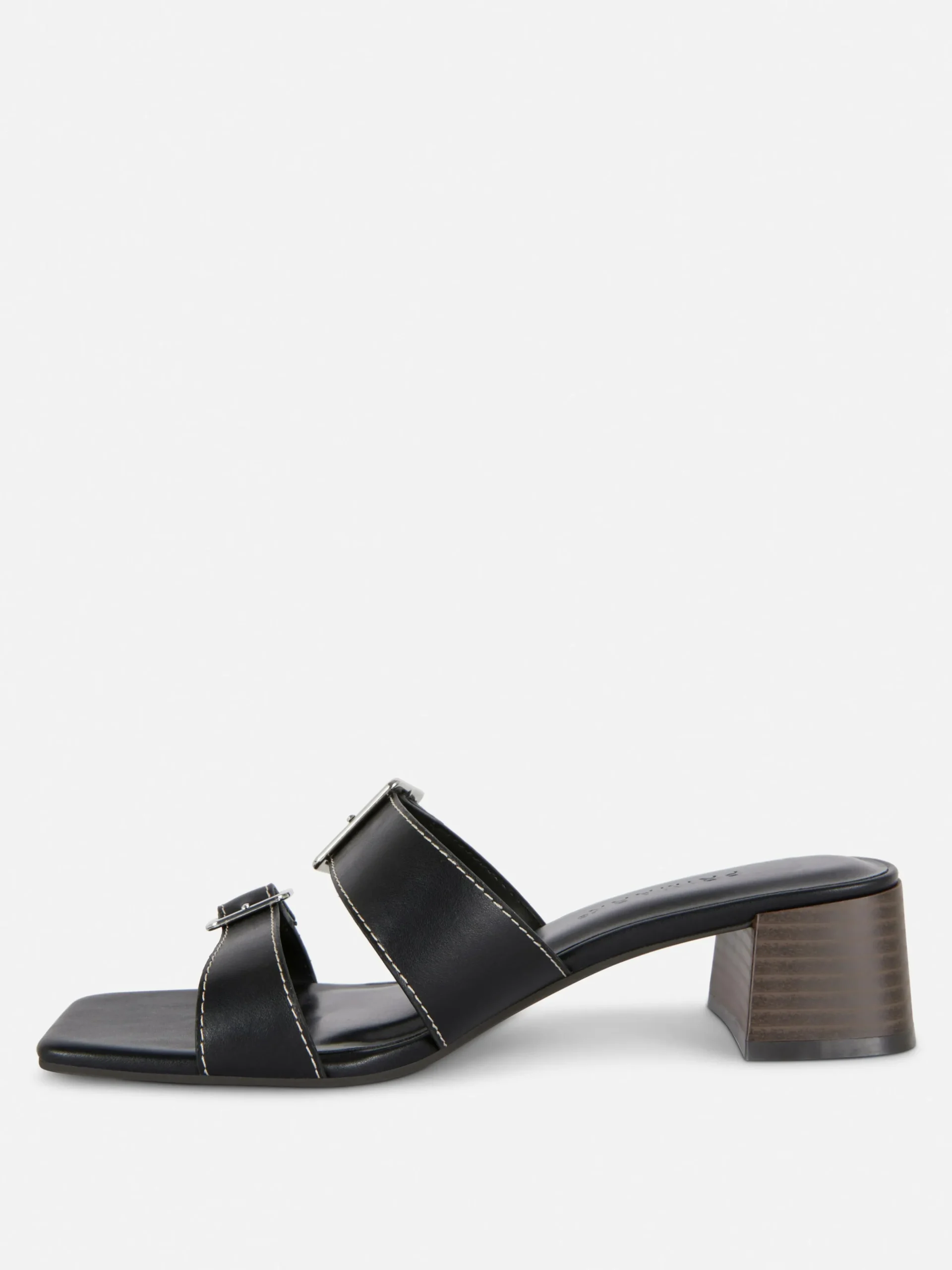 Sandalen Met Gespen En Blokhak