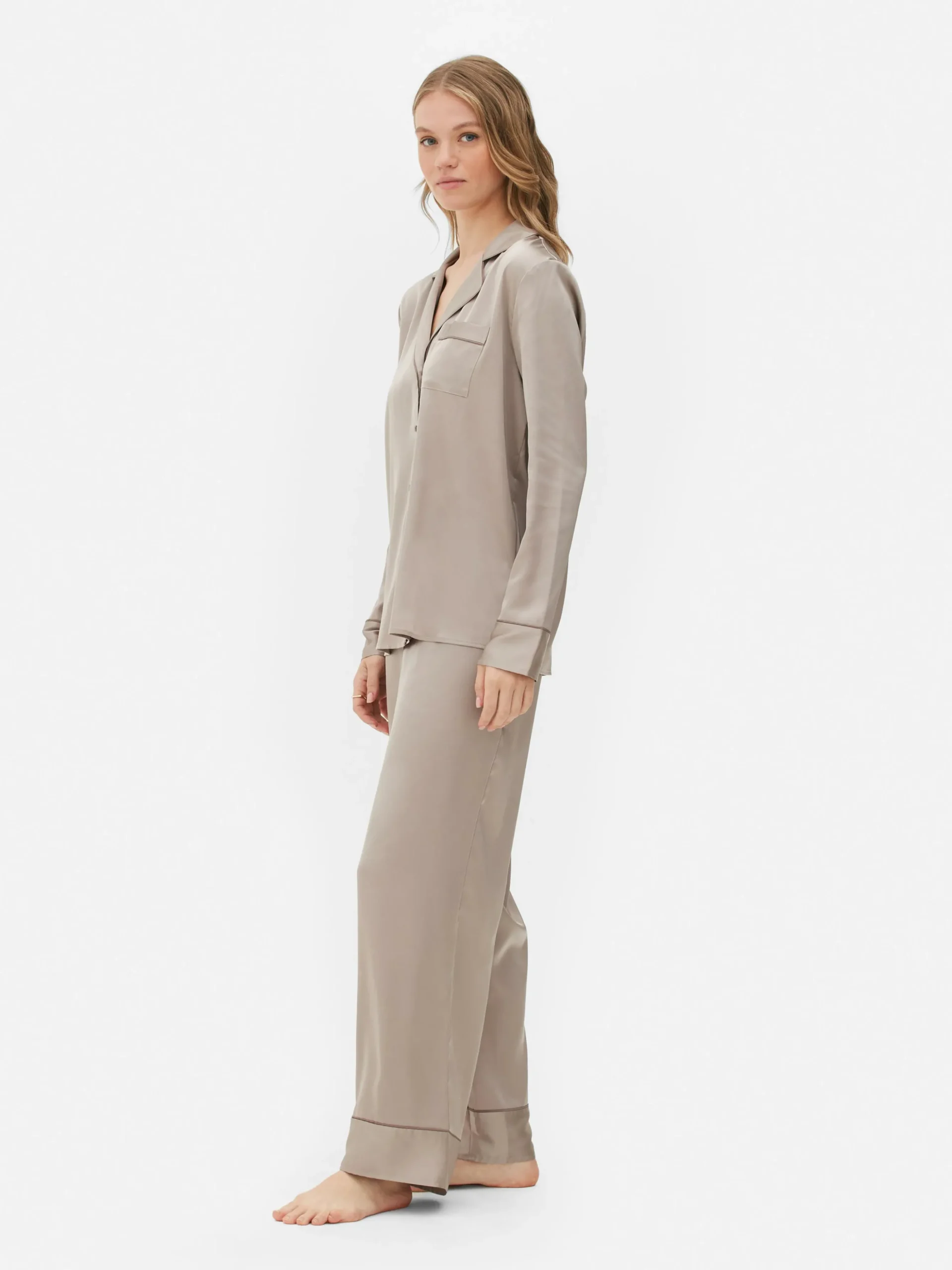 Satijnen Lange Pyjama