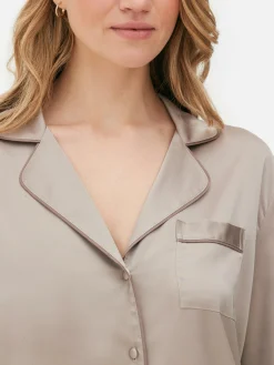 Satijnen Lange Pyjama
