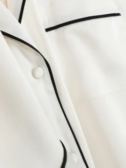 Satijnen Pyjamaset Met Lange Mouwen