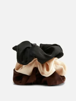 Satijnen Scrunchies, Set Van 3