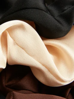 Satijnen Scrunchies, Set Van 3