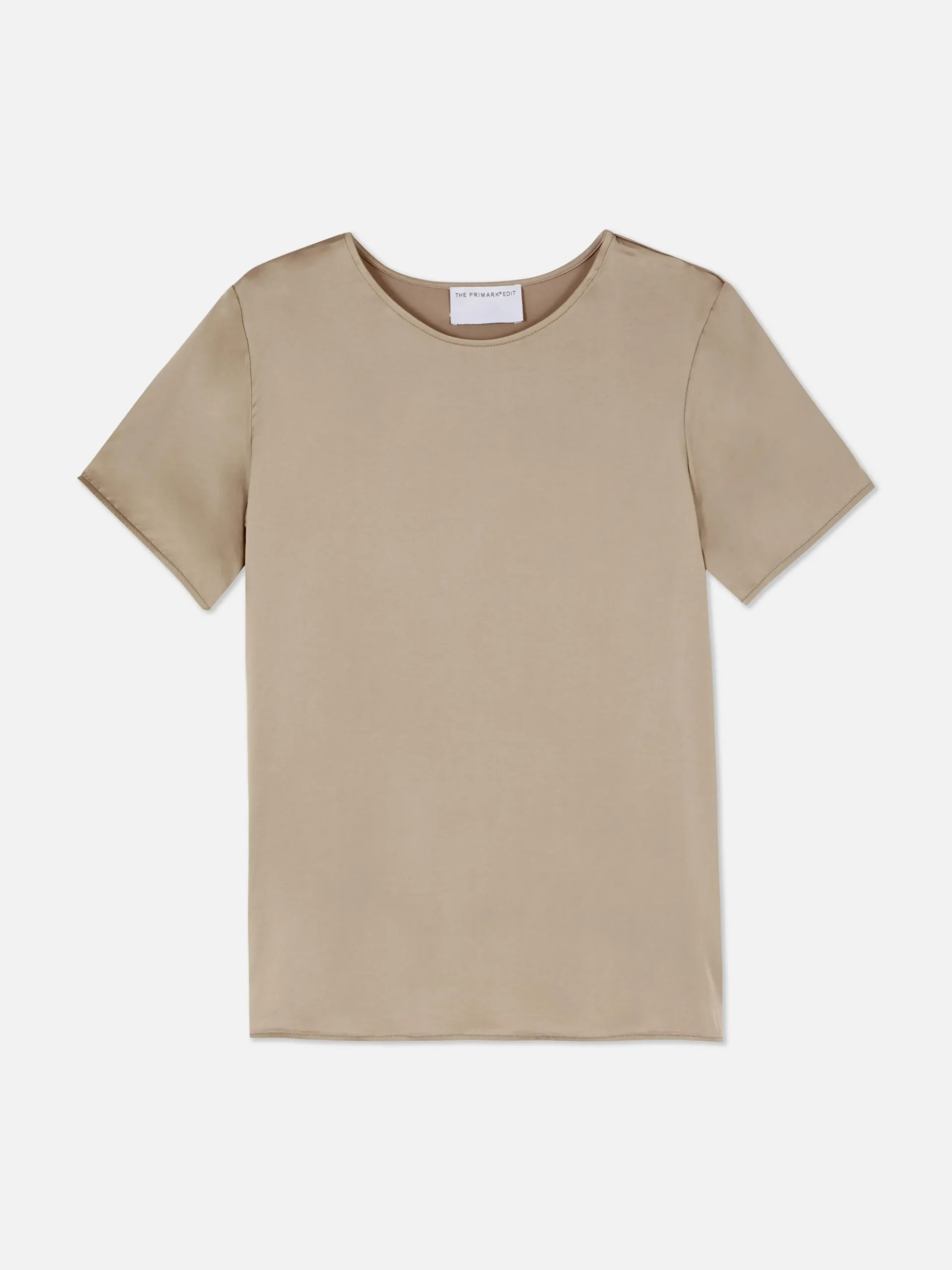 Satijnen T-shirt Met Korte Mouwen The Edit